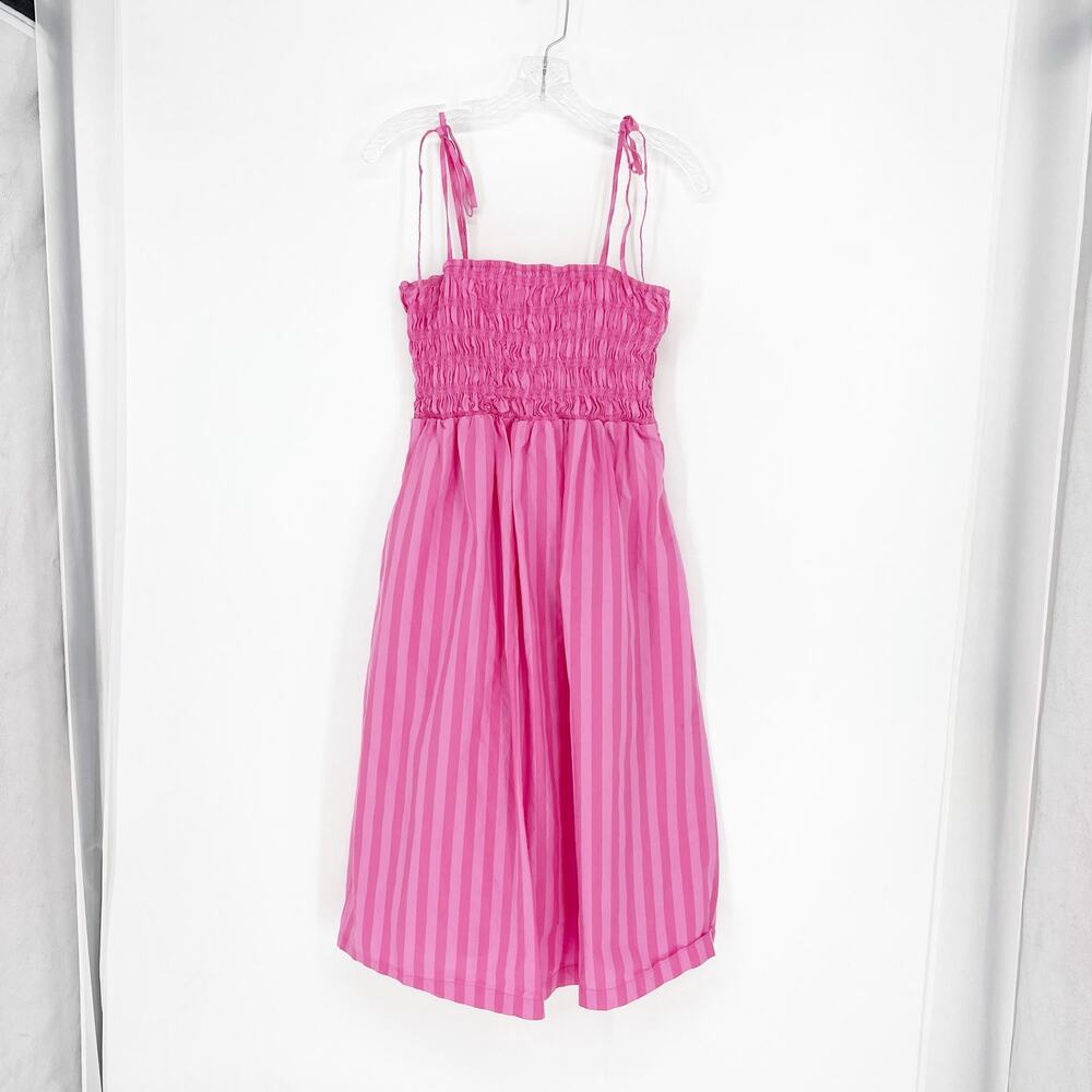 A New Day 100% Smocked Stripe Dress Size Medium
